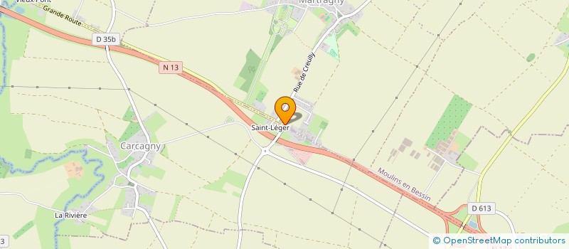 localisation de l'entreprise MONSIEUR XAVIER DUFEIL  CARCAGNY