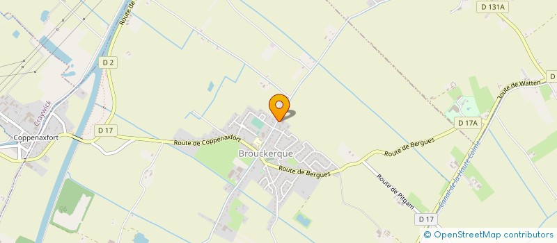 localisation de l'entreprise MONSIEUR XAVIER DUFOUR  BROUCKERQUE