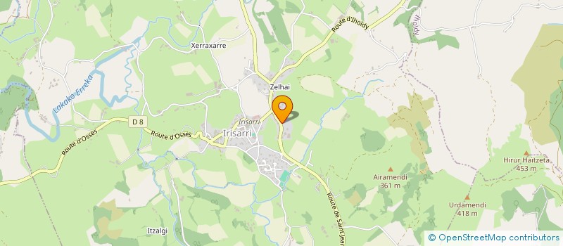 localisation de l'entreprise MONSIEUR XAVIER DUHALDE  IRISSARRY