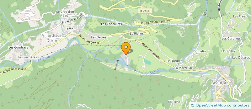 localisation de l'entreprise MONSIEUR XAVIER DULERM  BEAUFORT