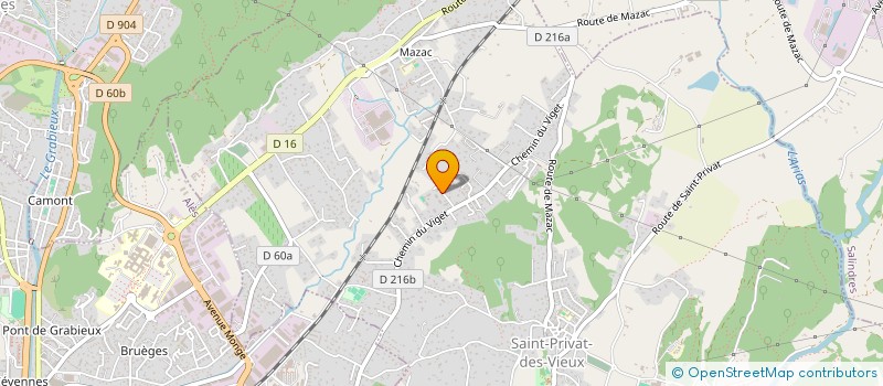 localisation de l'entreprise MONSIEUR XAVIER DUMAS  SAINT-PRIVAT-DES-VIEUX