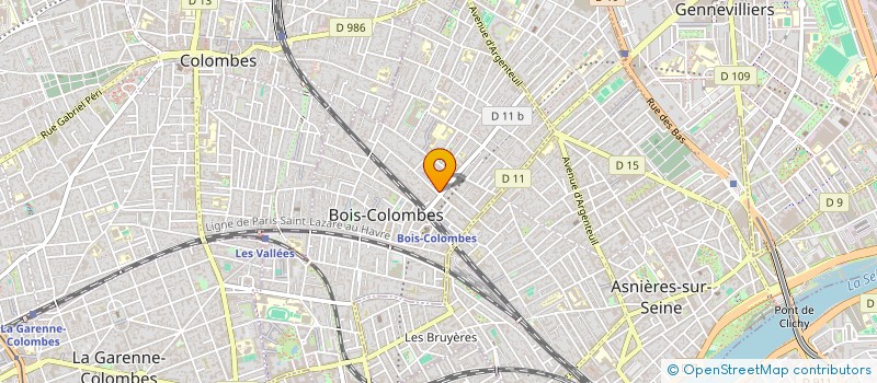 localisation de l'entreprise MONSIEUR XAVIER DUPEYROT à BOIS-COLOMBES