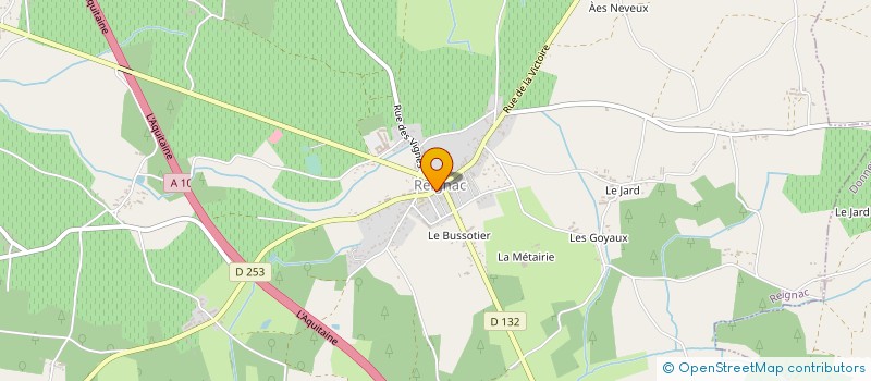 localisation de l'entreprise MONSIEUR XAVIER DUPONT à REIGNAC