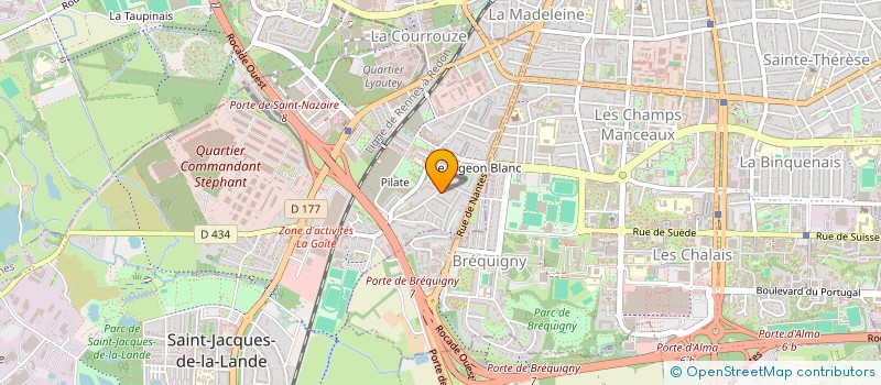 localisation de l'entreprise MONSIEUR XAVIER DURAND  SAINT-JACQUES-DE-LA-LANDE