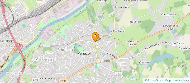 localisation de l'entreprise MONSIEUR XAVIER DURAND à PANAZOL