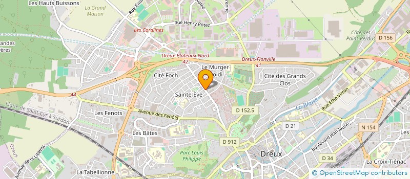 localisation de l'entreprise MONSIEUR XAVIER DURAND à DREUX