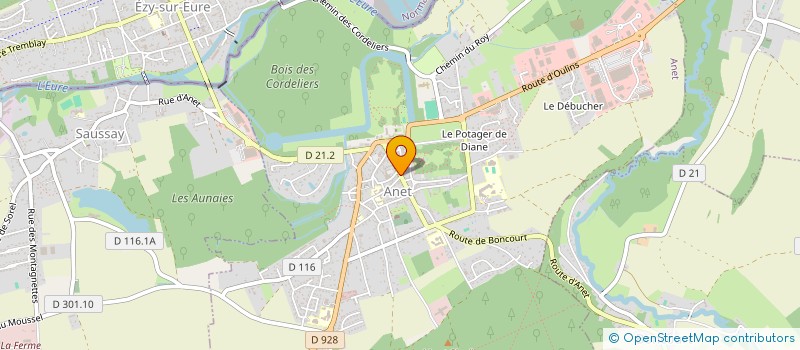 localisation de l'entreprise MONSIEUR XAVIER DUREUX à ANET