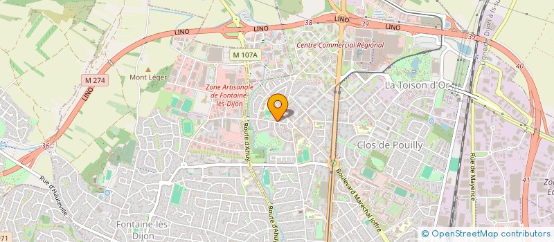 localisation de l'entreprise MONSIEUR XAVIER DURGET à DIJON