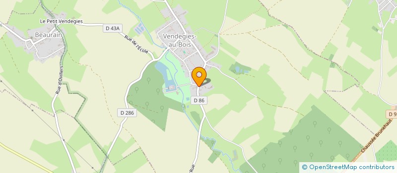 localisation de l'entreprise MONSIEUR XAVIER DURIEUX  VENDEGIES-AU-BOIS