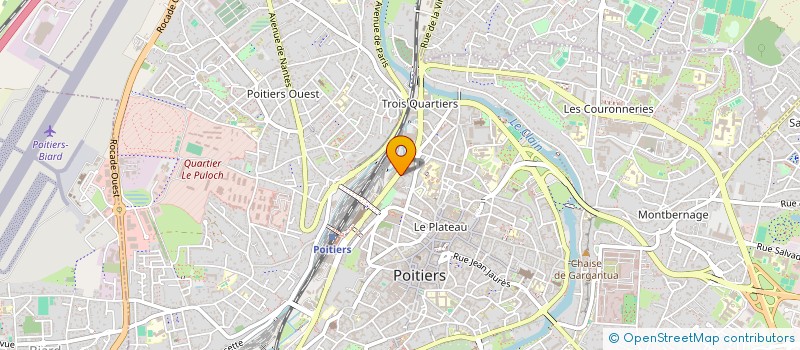 localisation de l'entreprise MONSIEUR XAVIER DURIN  POITIERS