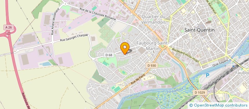 localisation de l'entreprise MONSIEUR XAVIER DURLIQUE à SAINT-QUENTIN