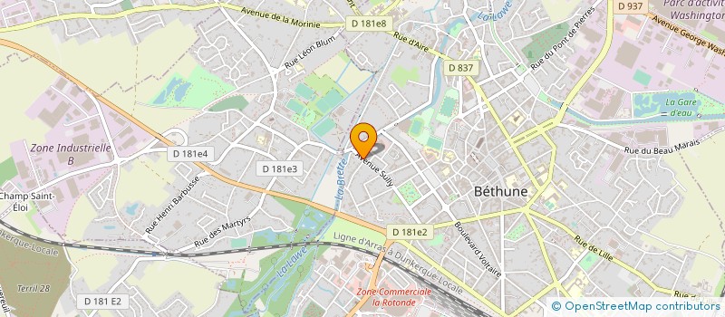 localisation de l'entreprise MONSIEUR XAVIER DUSSAUTOIR à BETHUNE