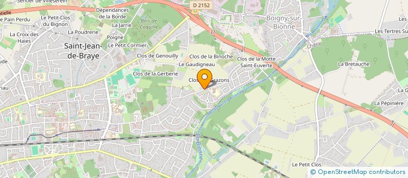 localisation de l'entreprise MONSIEUR XAVIER DUTEIL à SAINT-JEAN-DE-BRAYE