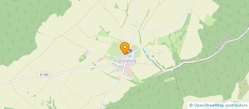 localisation de l'entreprise MONSIEUR XAVIER DUTHU  FRANCHEVILLE