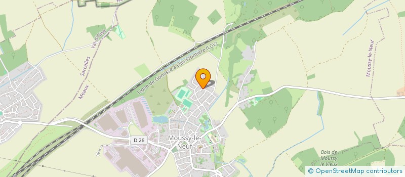 localisation de l'entreprise MONSIEUR XAVIER EGOT  VILLENEUVE-SOUS-DAMMARTIN