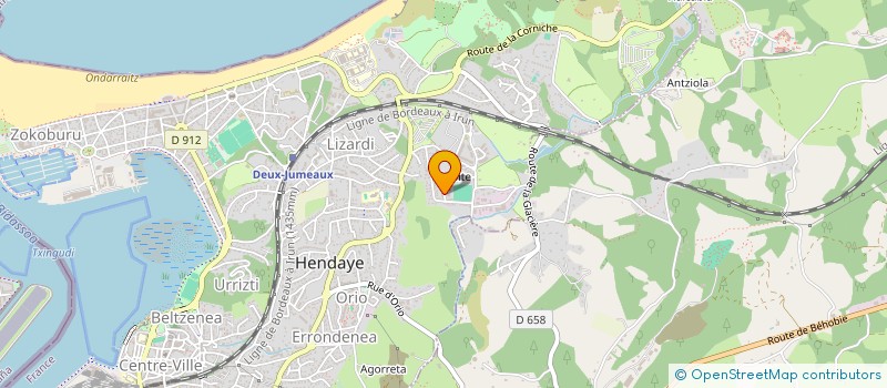 localisation de l'entreprise MONSIEUR XAVIER ELISSALDE à URRUGNE