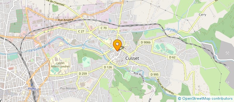 localisation de l'entreprise MONSIEUR XAVIER EMPAIN à CUSSET