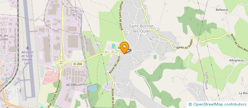 localisation de l'entreprise MONSIEUR XAVIER ENJOLRAS  SAINT-BONNET-LES-OULES