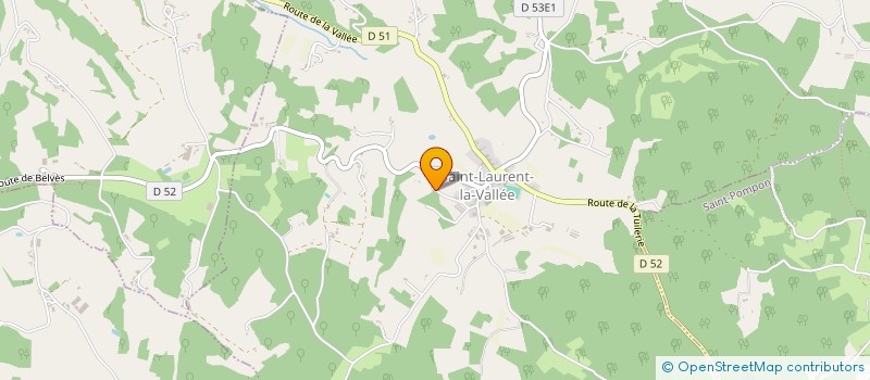 localisation de l'entreprise MONSIEUR XAVIER ENTRAYGUES à SAINT-LAURENT-LA-VALLEE