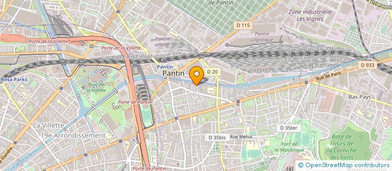 localisation de l'entreprise MONSIEUR XAVIER ERIC FRANCOIS GUITER  PANTIN