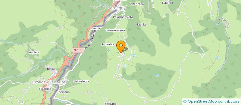 localisation de l'entreprise MONSIEUR XAVIER ETCHEMENDY  ARNEGUY