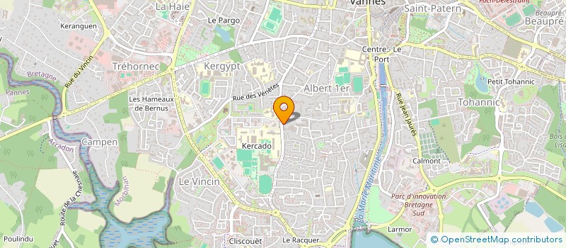 localisation de l'entreprise MONSIEUR XAVIER ETIENNE  VANNES