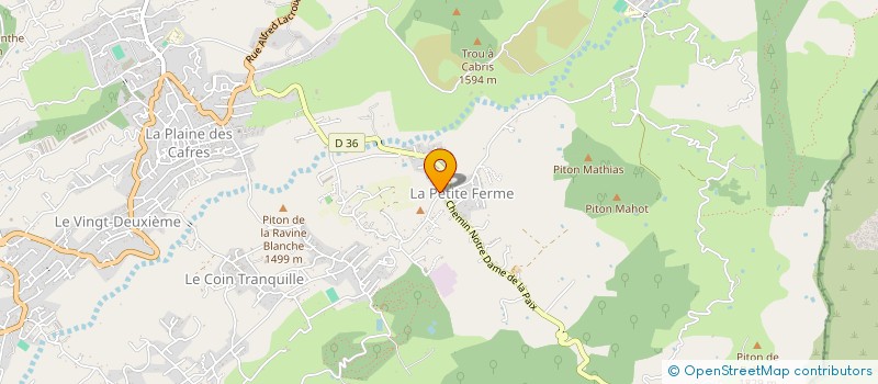 localisation de l'entreprise MONSIEUR XAVIER EVRIN  LE TAMPON