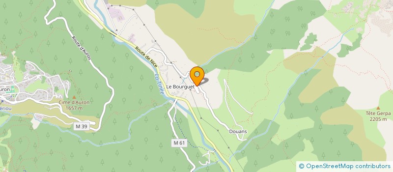 localisation de l'entreprise MONSIEUR XAVIER FABRE  SAINT-ETIENNE-DE-TINEE