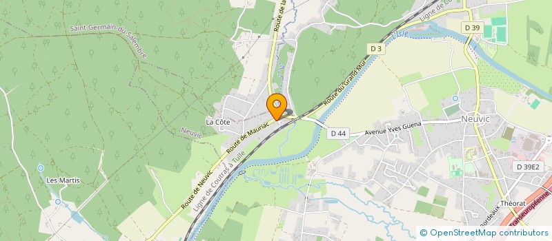 localisation de l'entreprise MONSIEUR XAVIER FARGES  NEUVIC