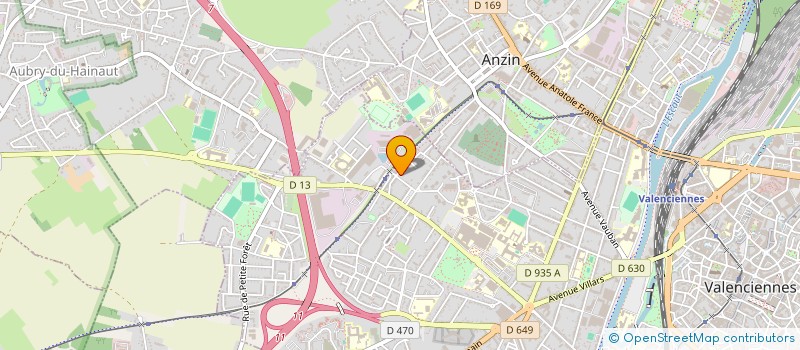 localisation de l'entreprise MONSIEUR XAVIER FAUQUET à VALENCIENNES