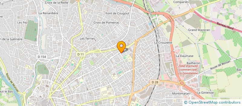 localisation de l'entreprise MONSIEUR XAVIER FAVRE-TROSSON à BEZIERS