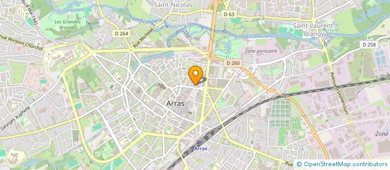 localisation de l'entreprise MONSIEUR XAVIER FAYOLLE à ARRAS