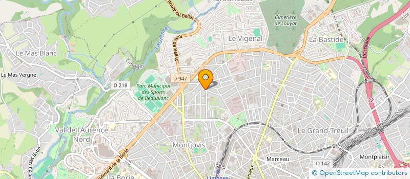 localisation de l'entreprise MONSIEUR XAVIER FERNANDES à LIMOGES