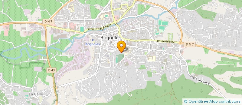 localisation de l'entreprise MONSIEUR XAVIER FERRIERE à BRIGNOLES