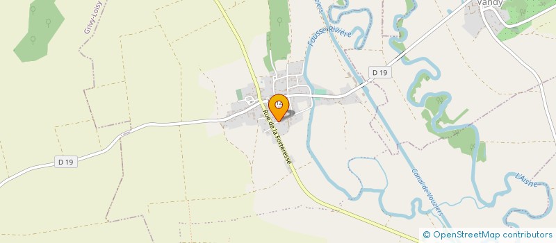 localisation de l'entreprise MONSIEUR XAVIER FEUILLARDET  GRIVY-LOISY