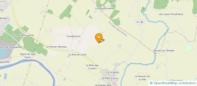 localisation de l'entreprise MONSIEUR XAVIER FEVRE  LA CELLE-SAINT-AVANT