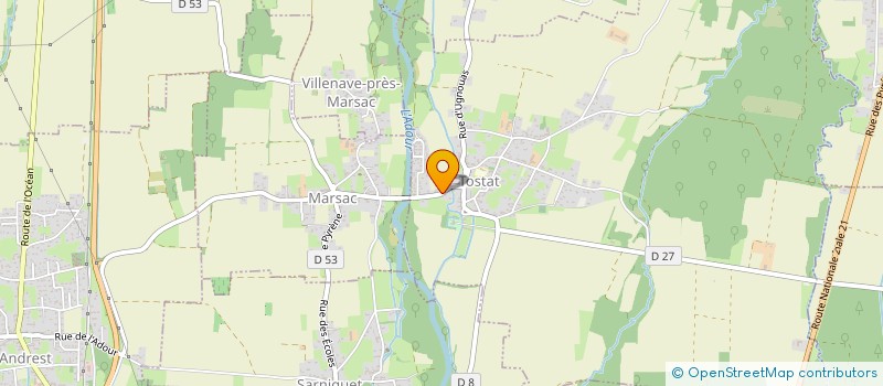 localisation de l'entreprise MONSIEUR XAVIER FISCHER  TOSTAT