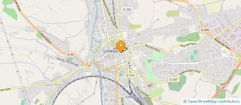 localisation de l'entreprise MONSIEUR XAVIER FLAMENT à LISIEUX