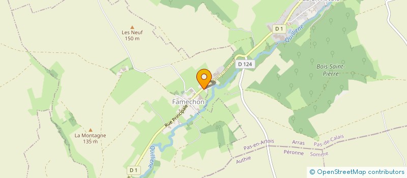 localisation de l'entreprise MONSIEUR XAVIER FLUET  FAMECHON