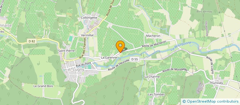 localisation de l'entreprise MONSIEUR XAVIER FOLLEY à LUGNY