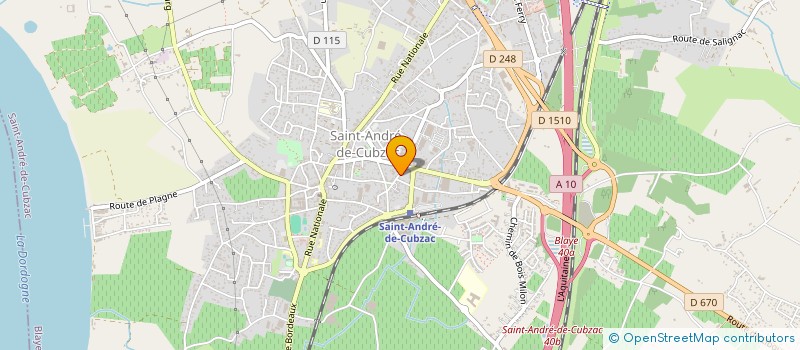 localisation de l'entreprise MONSIEUR XAVIER FONTENEAU à SAINT-ANDRE-DE-CUBZAC