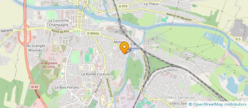 localisation de l'entreprise MONSIEUR XAVIER FONTENIT  VILLERS-SEMEUSE