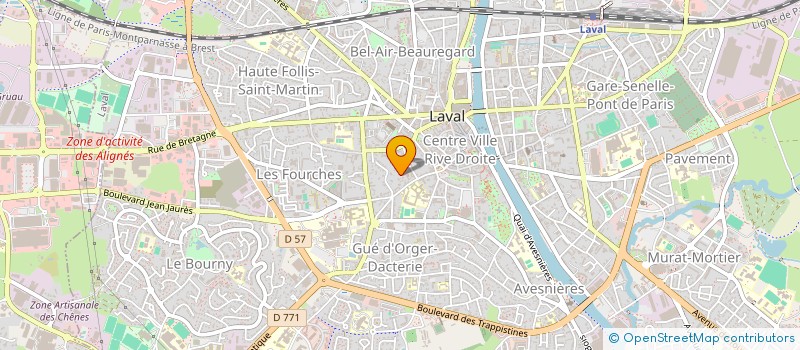 localisation de l'entreprise MONSIEUR XAVIER FOUQUET  LAVAL