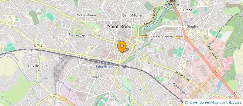 localisation de l'entreprise MONSIEUR XAVIER FOURE à SAINT-BRIEUC