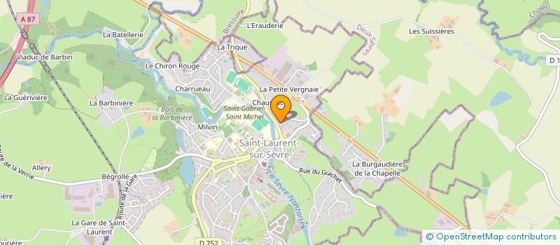 localisation de l'entreprise MONSIEUR XAVIER FRADIN à MORTAGNE-SUR-SEVRE
