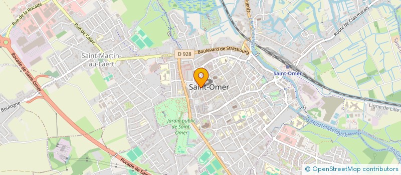 localisation de l'entreprise MONSIEUR XAVIER FRANCOIS  SAINT-OMER