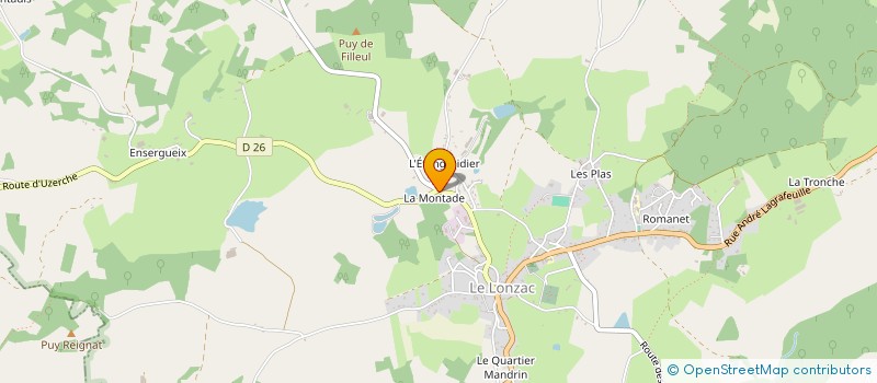 localisation de l'entreprise MONSIEUR XAVIER FRANCOIS  LE LONZAC