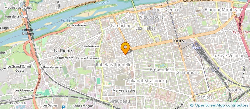 localisation de l'entreprise MONSIEUR XAVIER FRANCOIS  TOURS