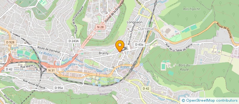 localisation de l'entreprise MONSIEUR XAVIER FREBOURG  DARNETAL