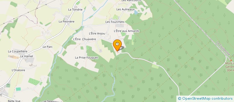 localisation de l'entreprise MONSIEUR XAVIER FRELON à CHAMPSECRET